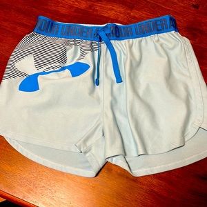 Small blue Under Armour running shorts